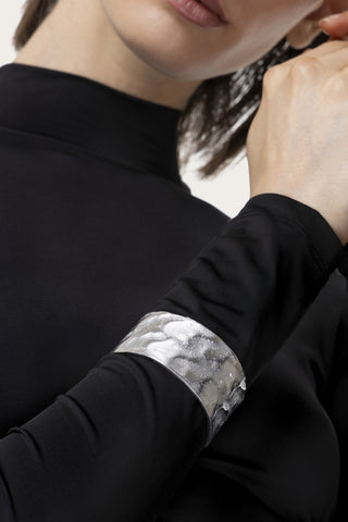 BRACCIALE FASCIA MARTELLATO 3CM