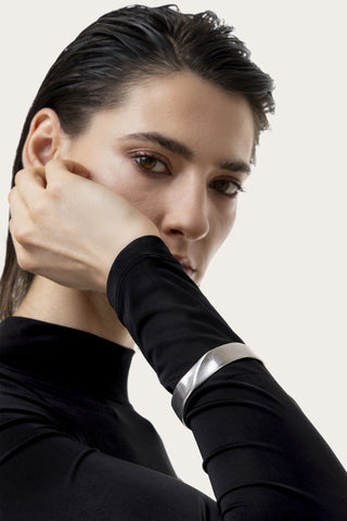 BRACCIALE FASCIA MARTELLATO 1CM