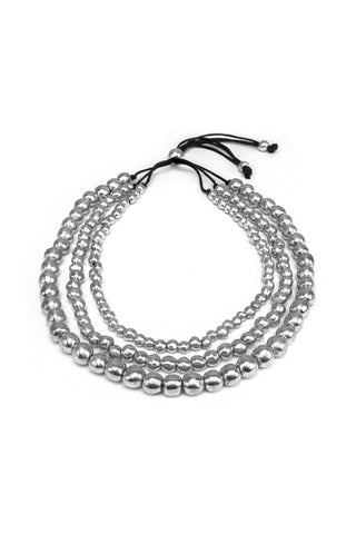 COLLANA 3 FILI SFERE
