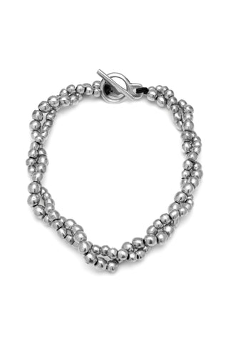 COLLANA SFERE INTRECCIATE