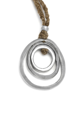 PENDENTE SETA GREZZA TONDI