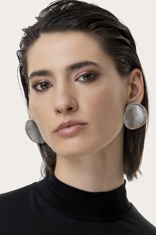 ORECCHINI PIETRA PIATTA