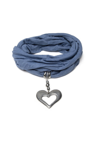 SCIARPA GIOIELLO CUORE TRAFORATO