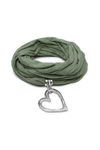 SCIARPA CUORE SILHOUETTE