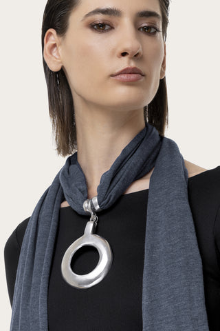 SCIARPA GIOIELLO TONDO CUT OUT