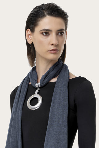 SCIARPA GIOIELLO TONDO CUT OUT