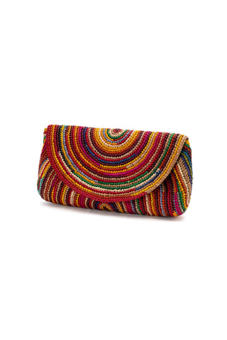 POCHETTE RAFIA MEZZALUNA