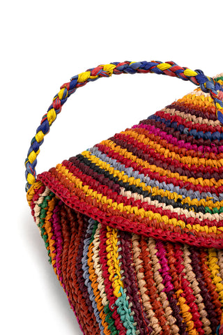 POCHETTE RAFIA MEZZALUNA