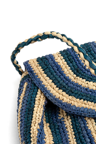 POCHETTE RAFIA MEZZALUNA