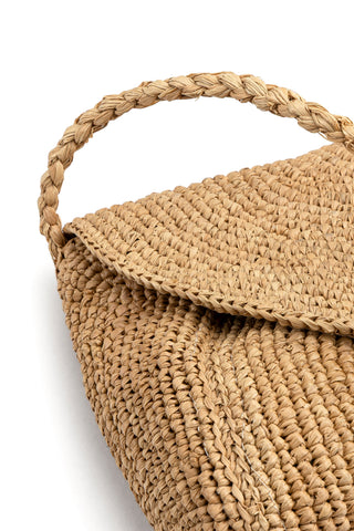 POCHETTE RAFIA MEZZALUNA