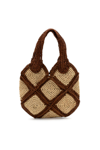 BORSA RAFIA ROMBI