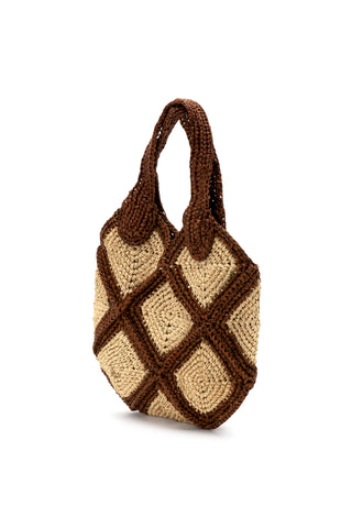 BORSA RAFIA ROMBI
