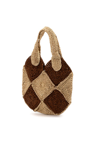 BORSA RAFIA ROMBI