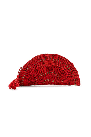 POCHETTE RAFIA VENTAGLIO