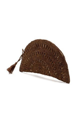 POCHETTE RAFIA VENTAGLIO