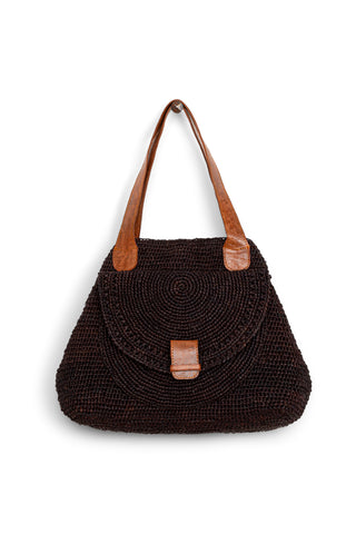 BOLSO TRAPECIO DE RAFIA