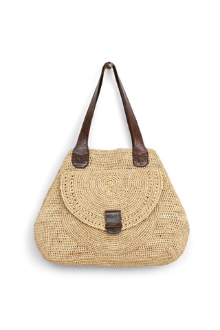 BOLSO TRAPECIO DE RAFIA