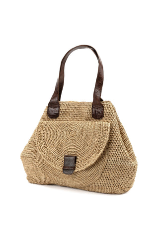 BOLSO TRAPECIO DE RAFIA