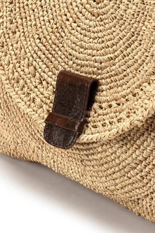 BOLSO TRAPECIO DE RAFIA