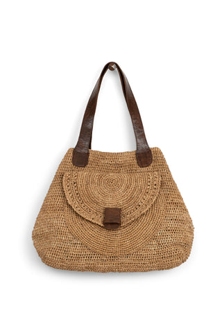 BOLSO TRAPECIO DE RAFIA
