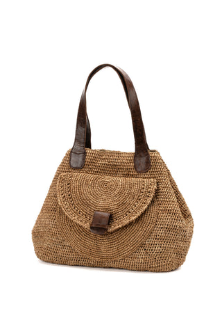 BOLSO TRAPECIO DE RAFIA