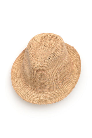 RAFIA COWBOY CROCHET HAT
