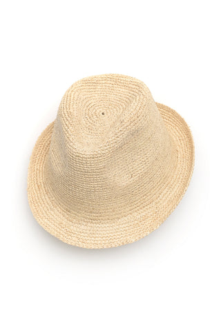 RAFIA COWBOY CROCHET HAT