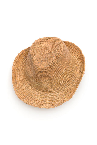 RAFIA COWBOY CROCHET HAT