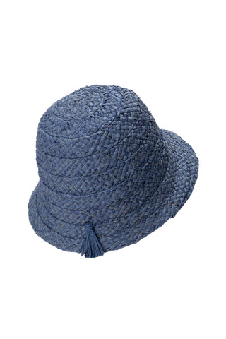 RAFIA HAT WITH TASSEL