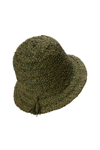 RAFIA HAT WITH TASSEL