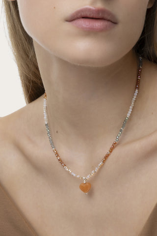 COLLANA MULTICOLOR CUORE