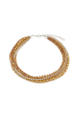 COLLANA MULTIFILO AMBRA