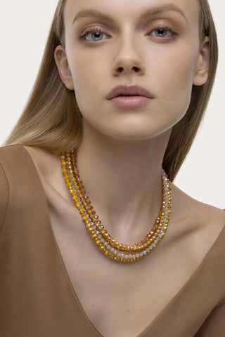 COLLANA MULTIFILO AMBRA