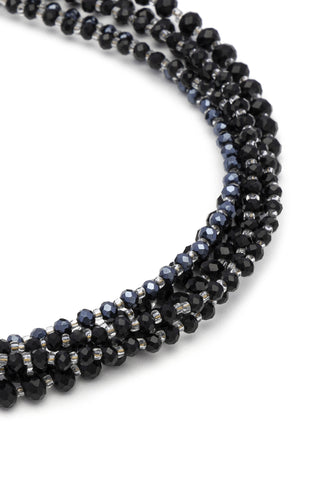 COLLANA MULTIFILO NERA