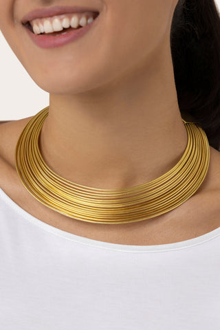 COLLANA RIGIDA MULTI FILI