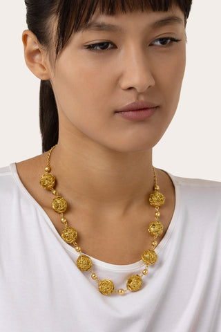 COLLANA CORTA 9 SFERE