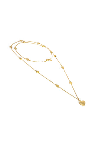 COLLANA CATENA LUNGA CUORI