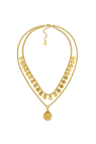 COLLANA 2 FILI MONETE