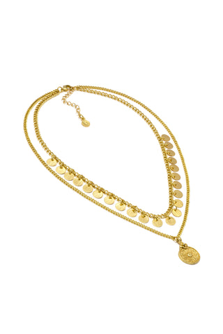 COLLANA 2 FILI MONETE