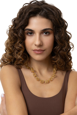 COLLANA CERCHI INTRECCIATI