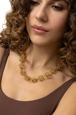 COLLANA CERCHI INTRECCIATI