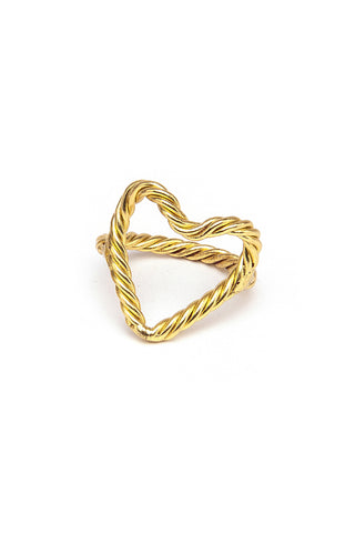 ANELLO CUORI ONDULATI