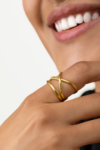 ANELLO LINEE INCROCIATE