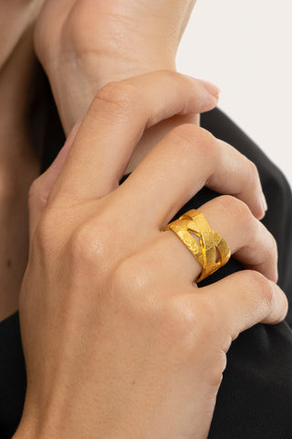 ANELLO FASCIA INTRECCIO