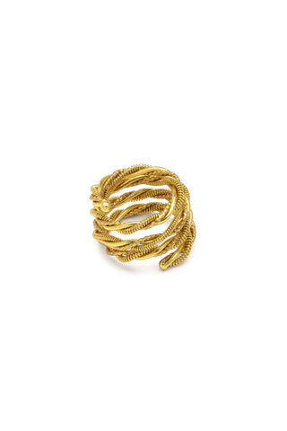 ANELLO FASCIA MULTILINEE INTRECCIATE