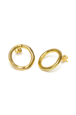 ORECCHINI TONDI BATTUTI