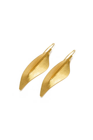 ORECCHINI FOGLIA IRREGOLARE