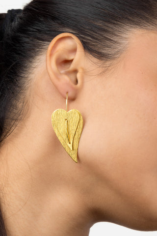 ORECCHINI CUORE IRREGOLARE