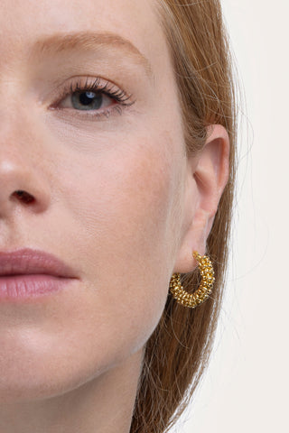 GRANDI ORECCHINI A CERCHIO ENORMI CERCHI Texture MODELLO - Foto 10