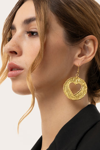 ORECCHINI CUORE CUT OUT